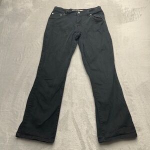 Vintage Levi's 550 Relaxed Boot Cut Loose Jeans Black Womens Size 6